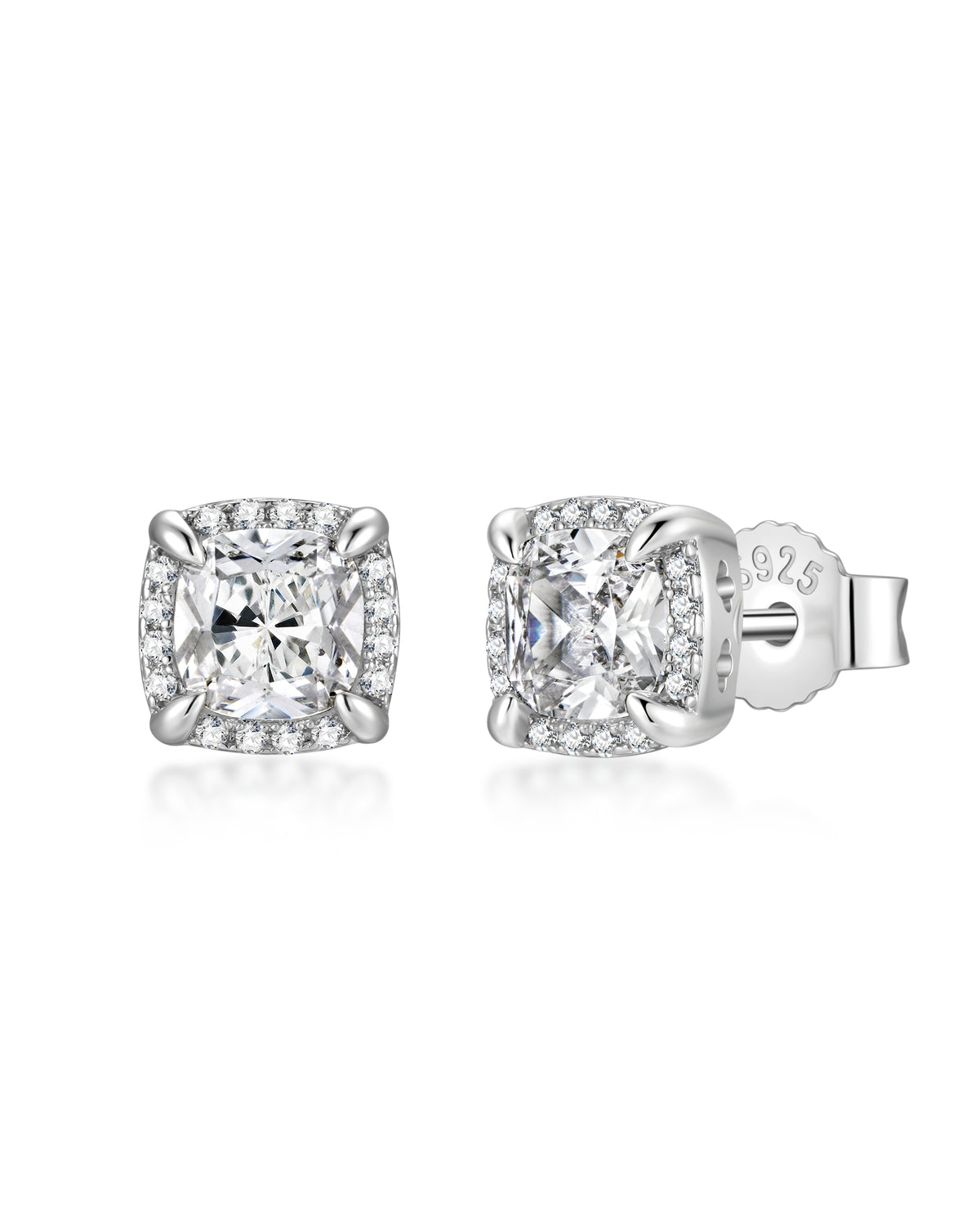 White gold diamond earrings by Iceman Society