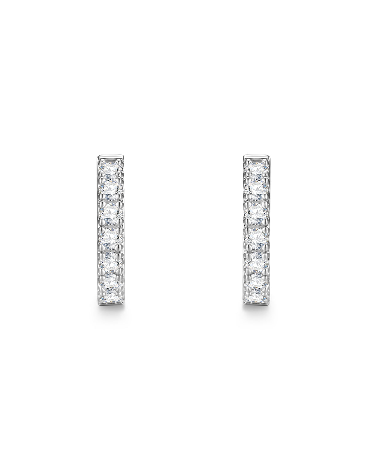 White gold diamond earrings by Iceman Society