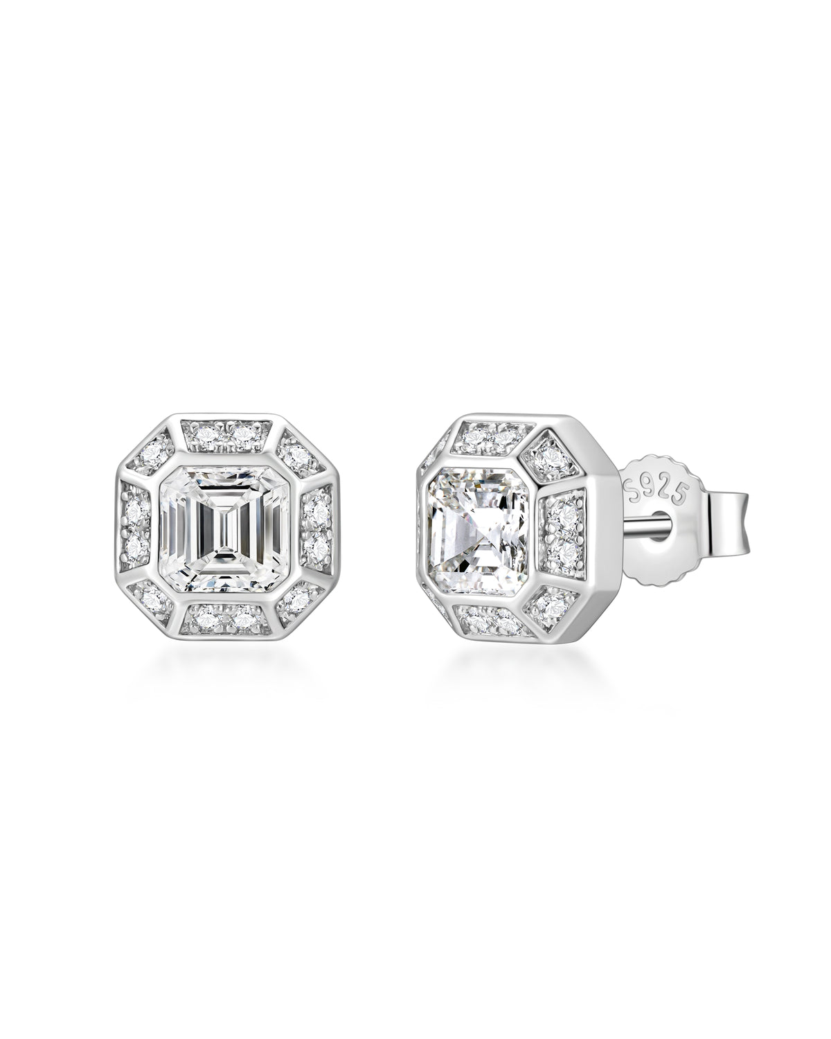 White gold diamond earrings by Iceman Society