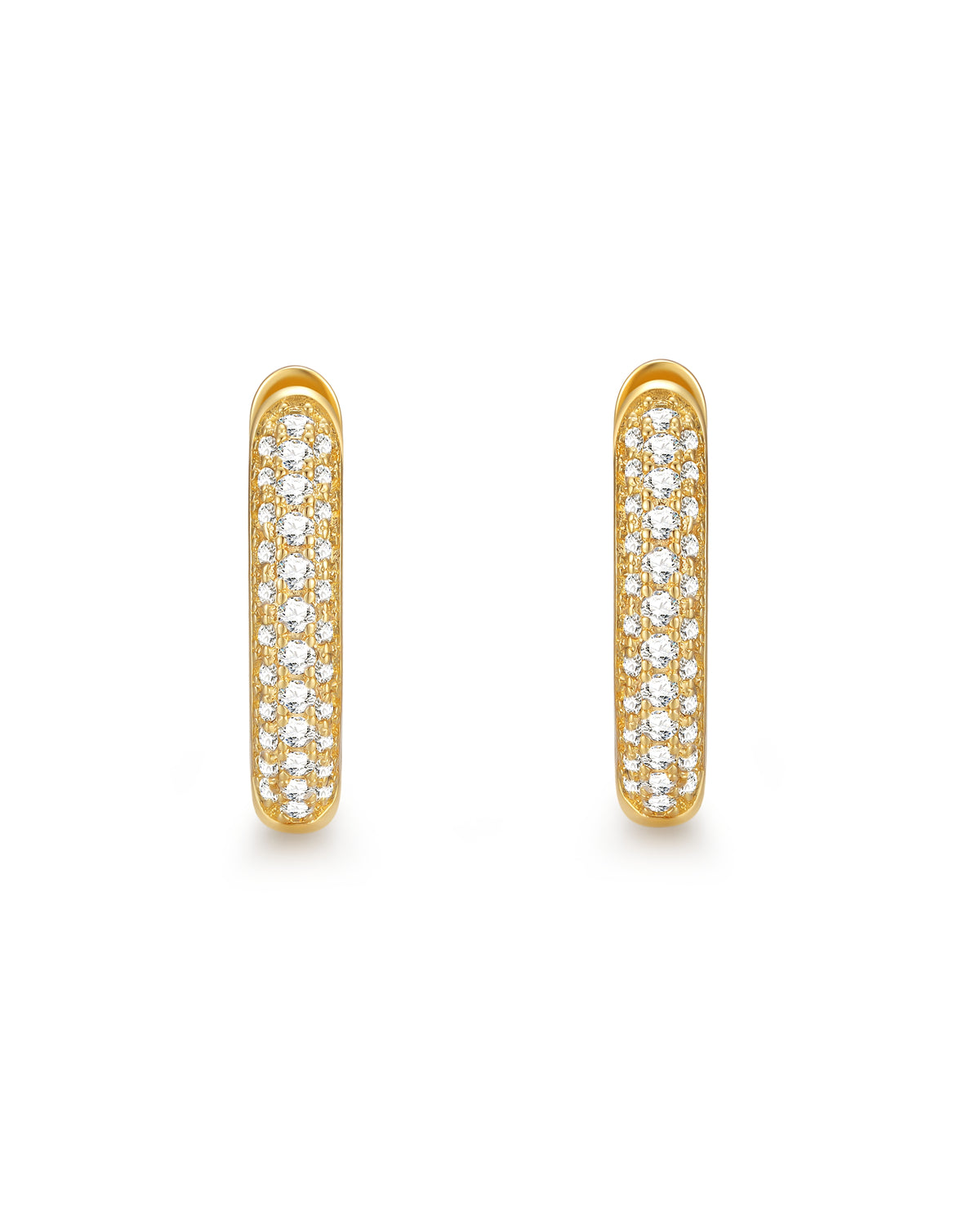 18k gold diamond earrings by Iceman Society