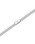 3mm white gold tennis necklace by Iceman Society