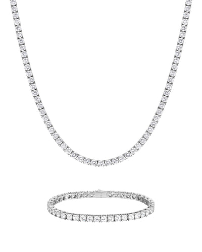ICE SPARKLER - 4mm Tennis組合 (White Gold)