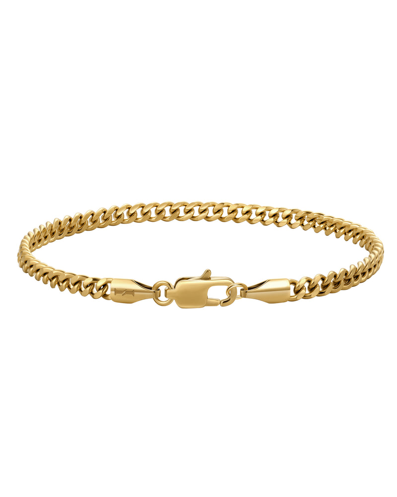 PLAIN 3mm 古巴手鍊 18K Gold 商品照