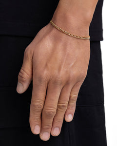 PLAIN - 3mm 古巴手鍊 (18K Gold)