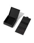 8mm white gold plain cuban chain set open packaging by Iceman Society