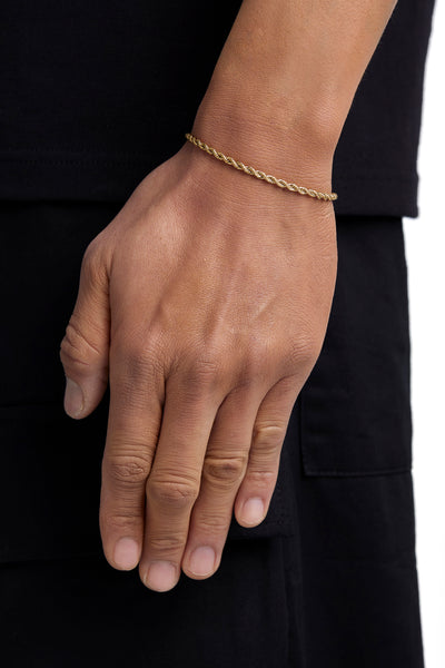 THE ROPE - 3mm 麻花手鍊 (18K Gold)
